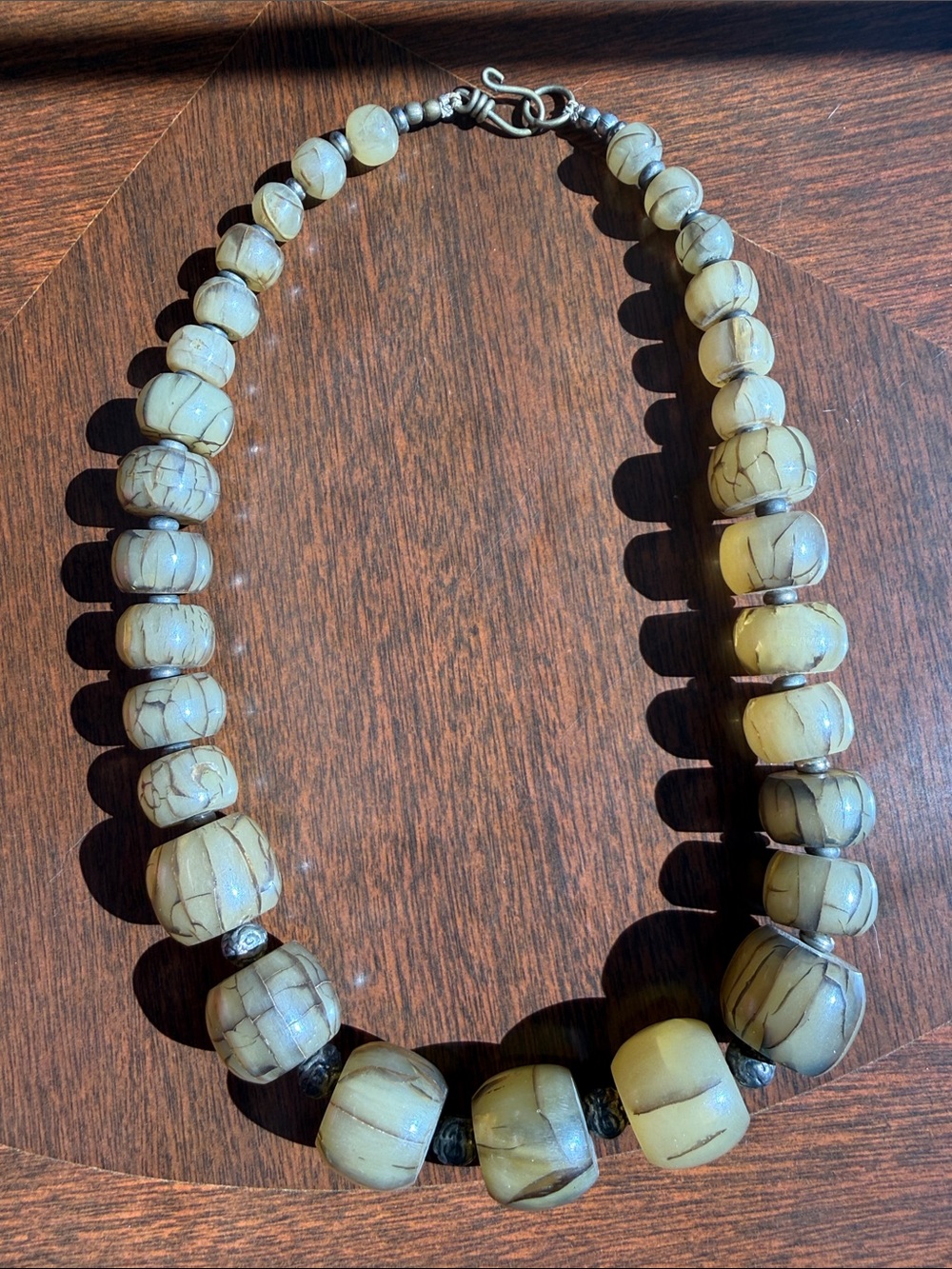 Vintage Chunky Artisan Bead Necklace